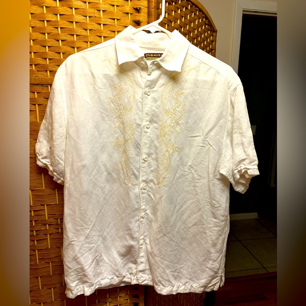 Men’s Cubavera linen shirt size M